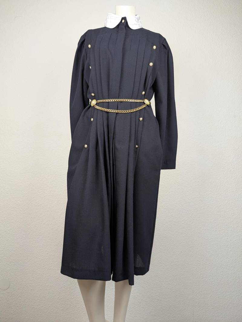 Kleid Vintage | L Dunkelblau Avantgarde von 22nddresses