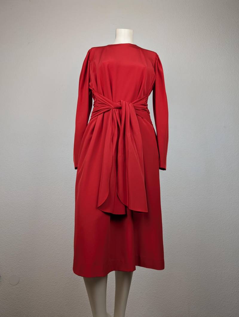Kleid Vintage | M/L Rot Wibor Cocktailkleid von 22nddresses