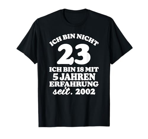 Lustiges Tshirt 23 Geburtstag 2002 Männer Frauen Geschenk T-Shirt von 23 Geburtstag Männer Frauen Lustig TShirt 2002