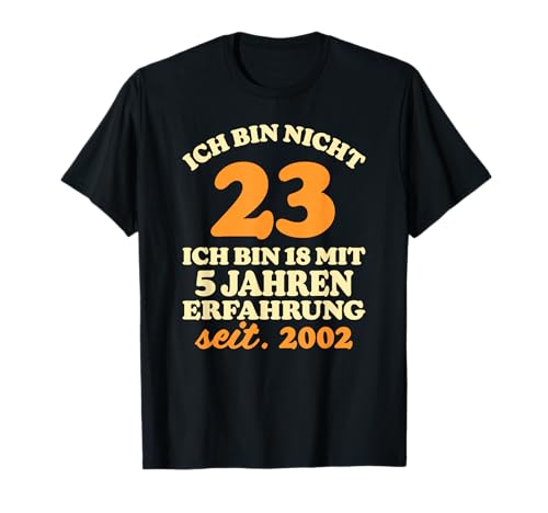 Lustiges Tshirt 23 Geburtstag 2002 Männer Frauen Geschenk T-Shirt von 23 Geburtstag Männer Frauen Lustig TShirt 2002