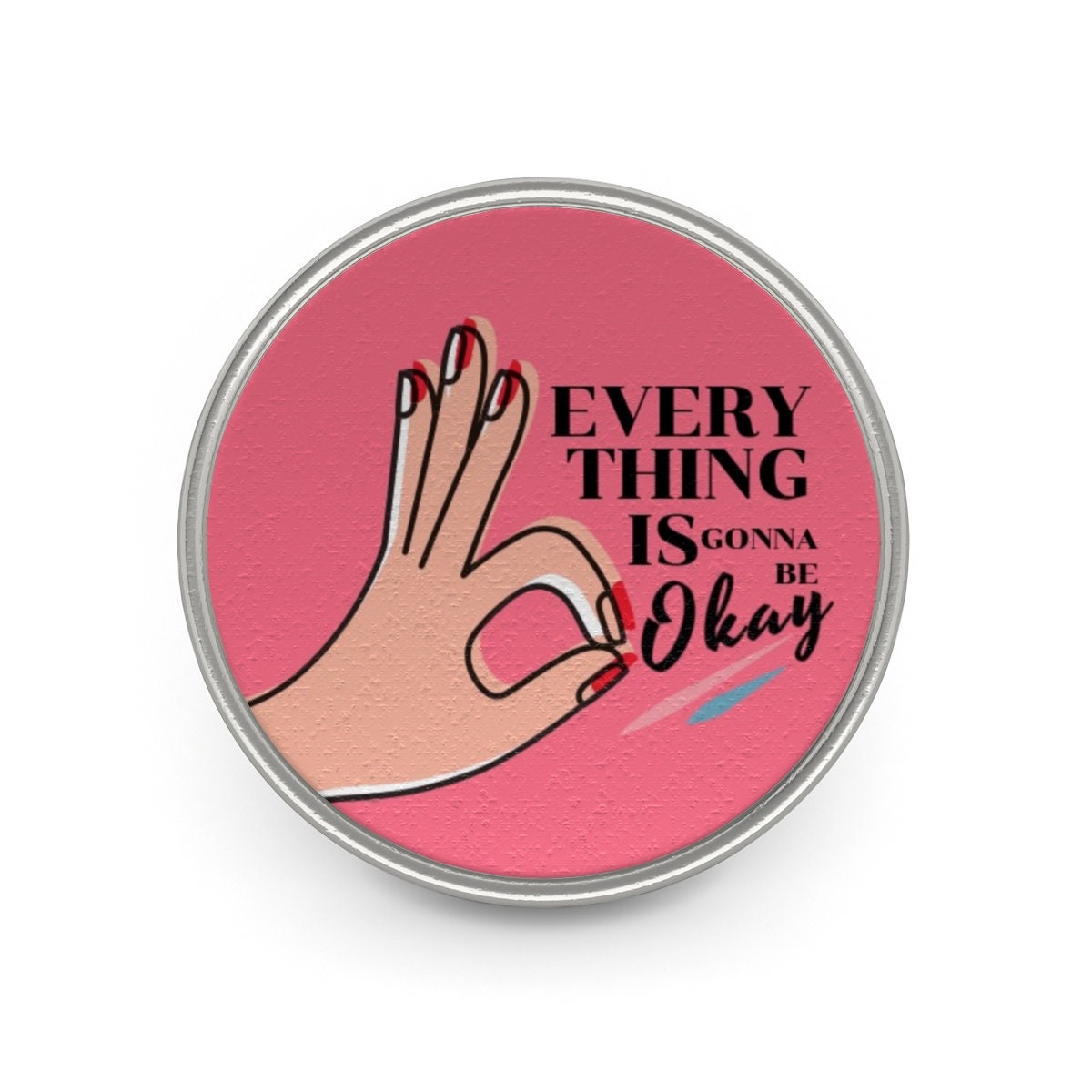 Alles Wird Okay Hot Pink Revers Pin Alles Wird Okay Hot Pink Revers Pin von 23rdandhare