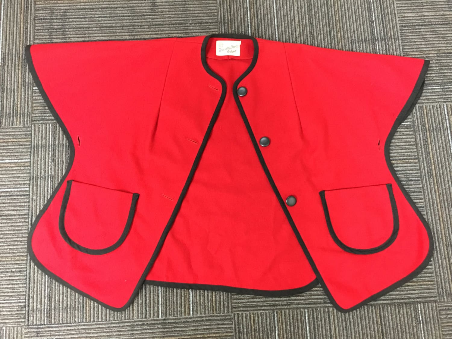 Mod 60Er Jahre Wolle Spezialität Hausmode Cape von 23skidoovintage