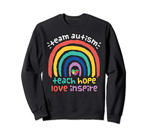Autismus Regenbogen Puzzle Bewusstsein Frauen Männer Lehrer Sweatshirt von 24-7-365 Autismus Tees