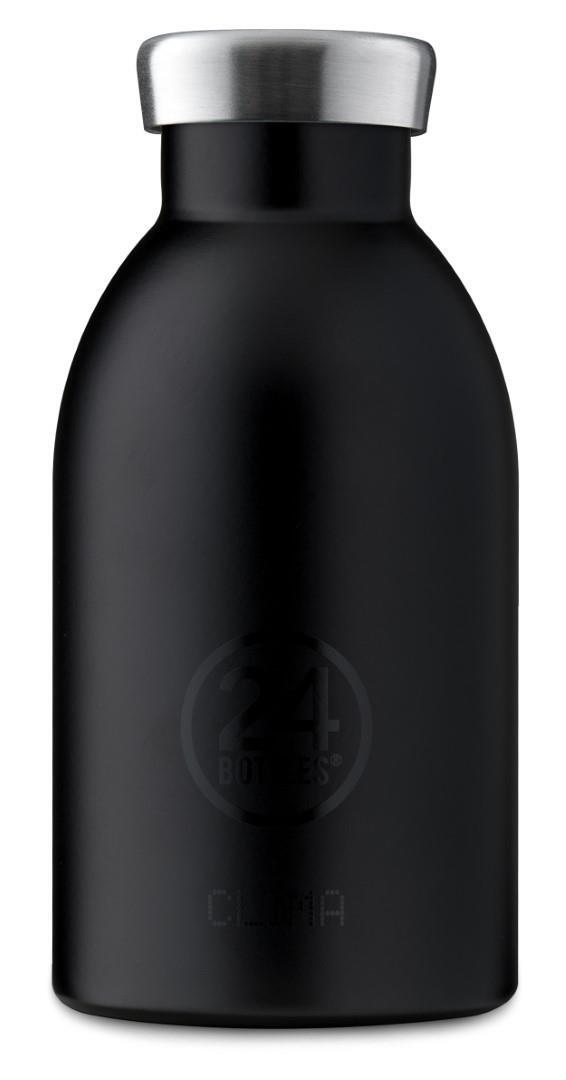 24 BOTTLES - Getränke- Essen-Behälter Clima Bottle 330 Tuxedo Black Schwarz von 24 BOTTLES