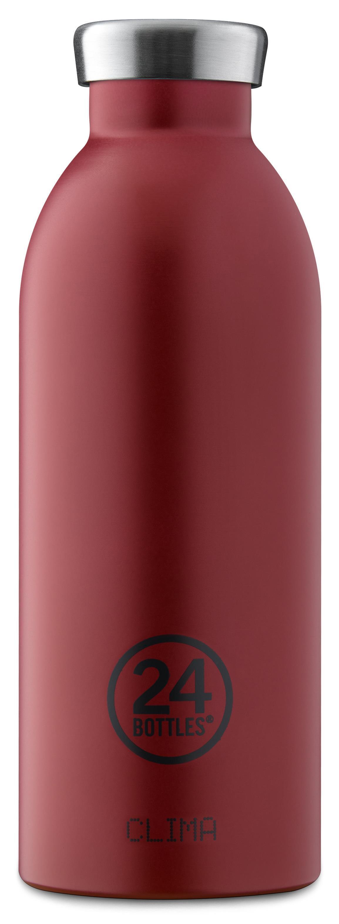 24 BOTTLES - Getränke- Essen-Behälter Clima Bottle 500 Country Red Dunkelrot von 24 BOTTLES