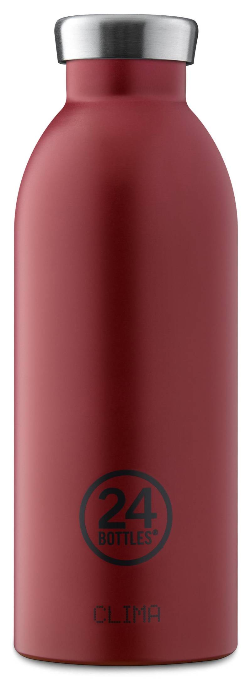 24 BOTTLES - Getränke- Essen-Behälter Clima Bottle 500 Country Red Dunkelrot von 24 BOTTLES
