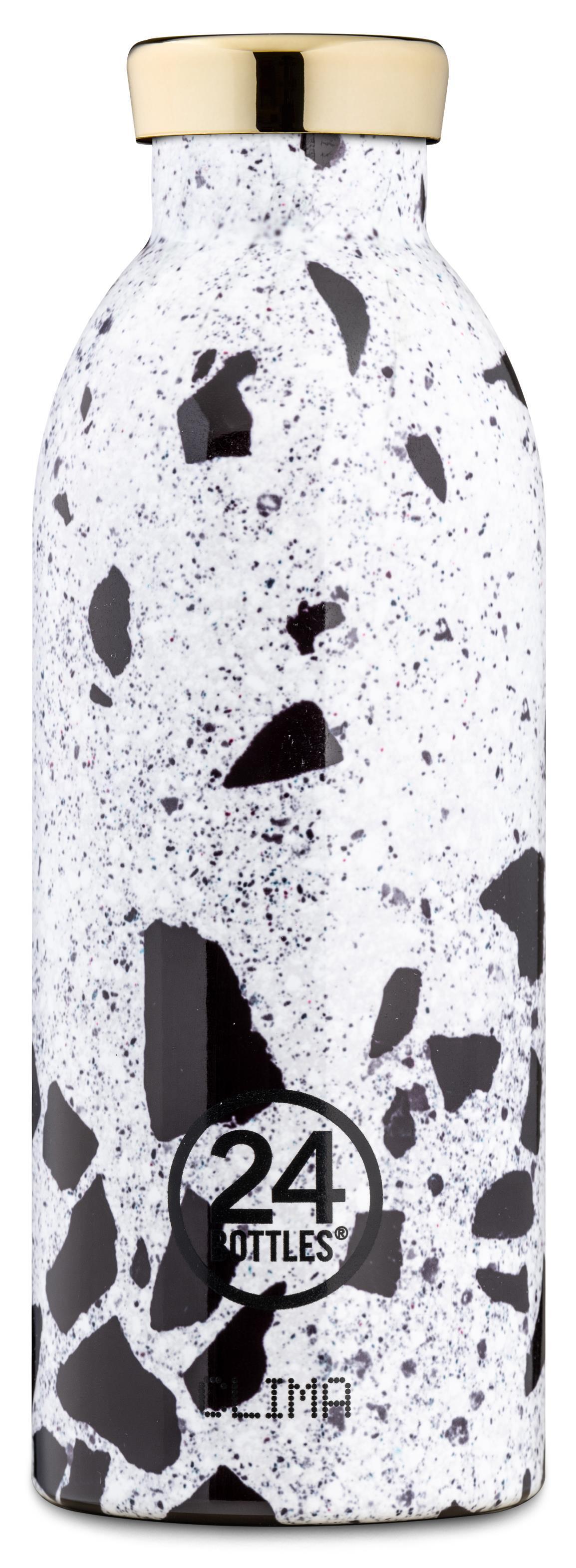 24 BOTTLES - Getränke- Essen-Behälter Clima Bottle 500 Pompei schwarz/weiß von 24 BOTTLES
