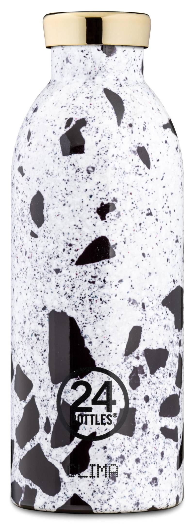 24 BOTTLES - Getränke- Essen-Behälter Clima Bottle 500 Pompei schwarz/weiß von 24 BOTTLES