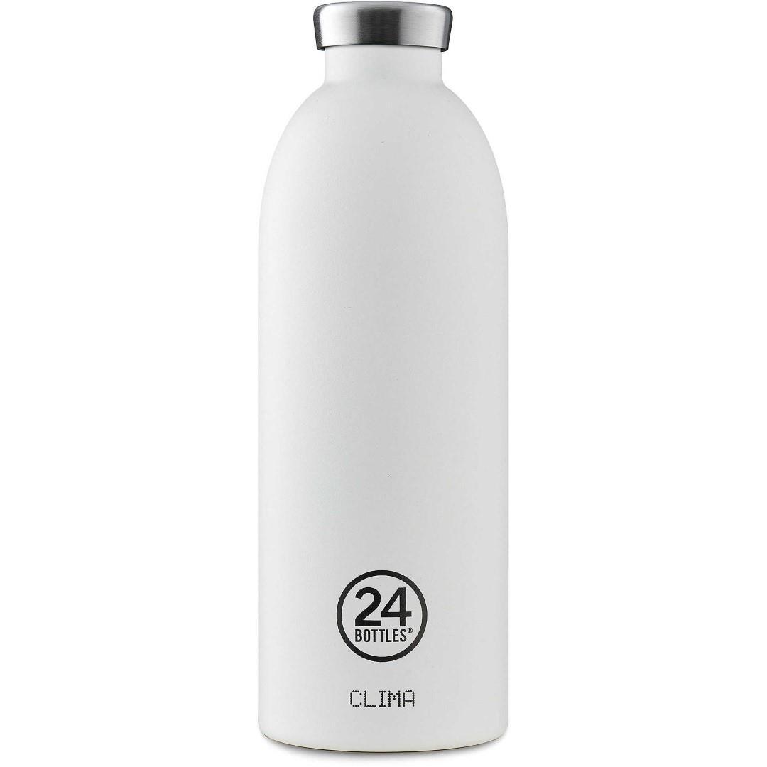 24 BOTTLES - Getränke- Essen-Behälter Clima Bottle 850 Ice White Weiß von 24 BOTTLES