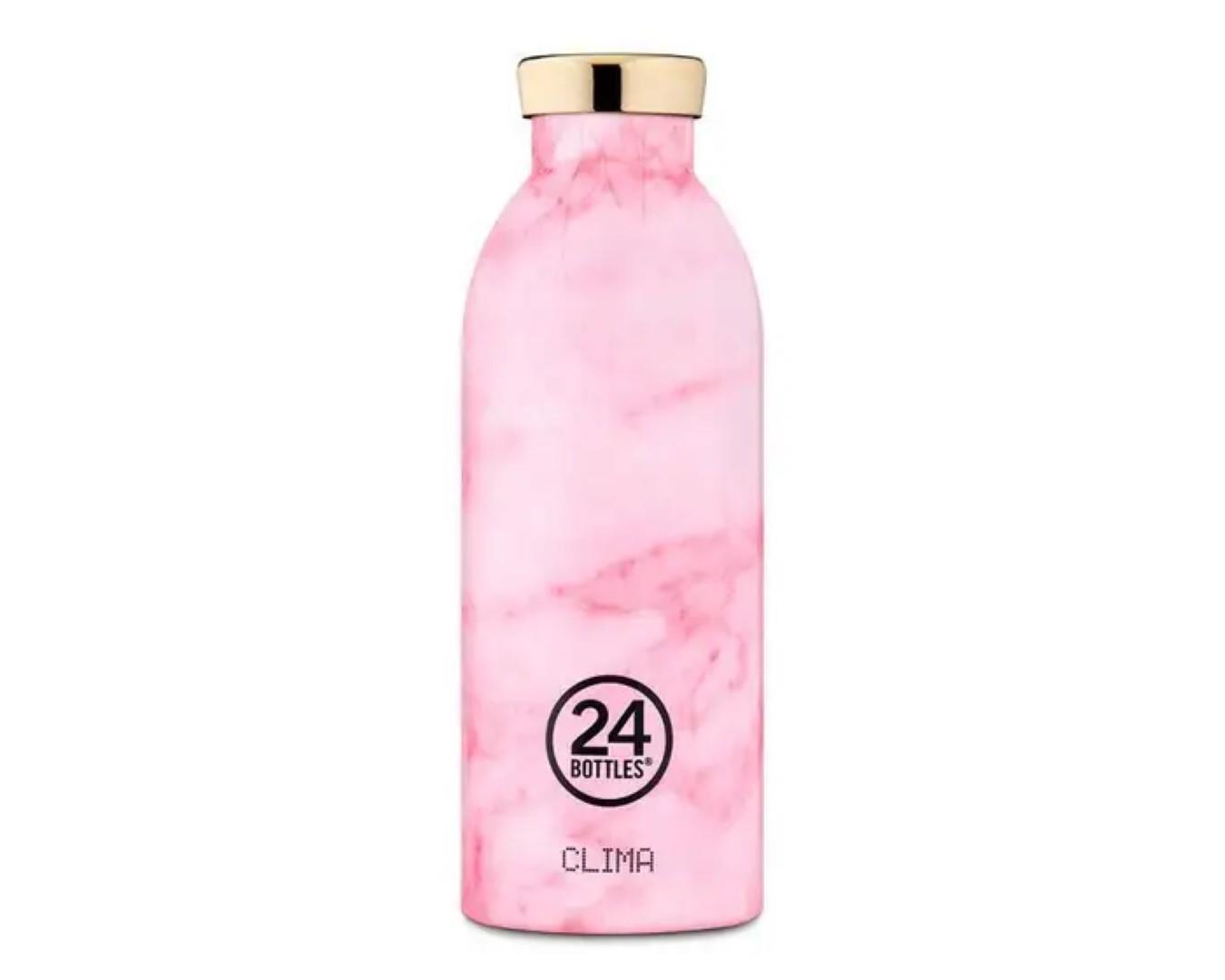 24 BOTTLES - Getränke- Essen-Behälter Clima Bottle 850 Pink Marble Pink von 24 BOTTLES