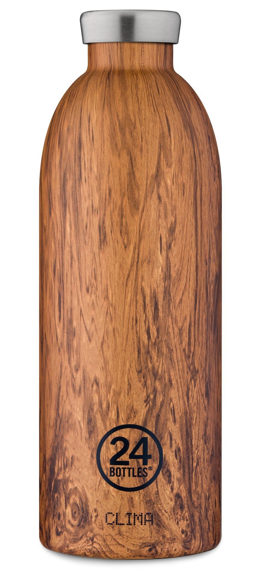 24 BOTTLES - Getränke- Essen-Behälter Clima Bottle 850 Sequoia Wood Braun von 24 BOTTLES