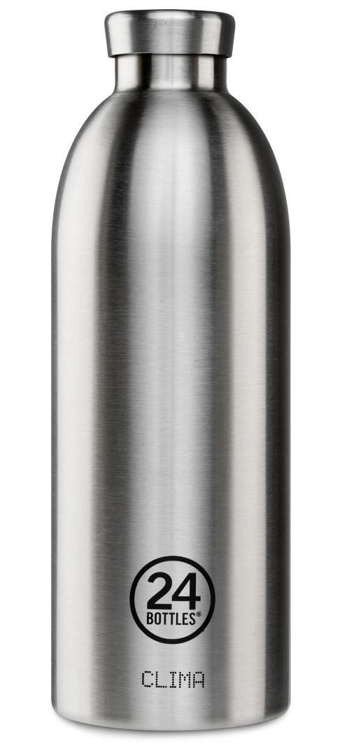 24 BOTTLES - Getränke- Essen-Behälter Clima Bottle 850 Steel Multicolor von 24 BOTTLES