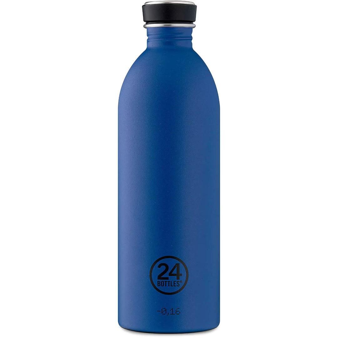 24 BOTTLES - Getränke- Essen-Behälter Urban Bottle 1000 Stone Gold Blue Blau von 24 BOTTLES