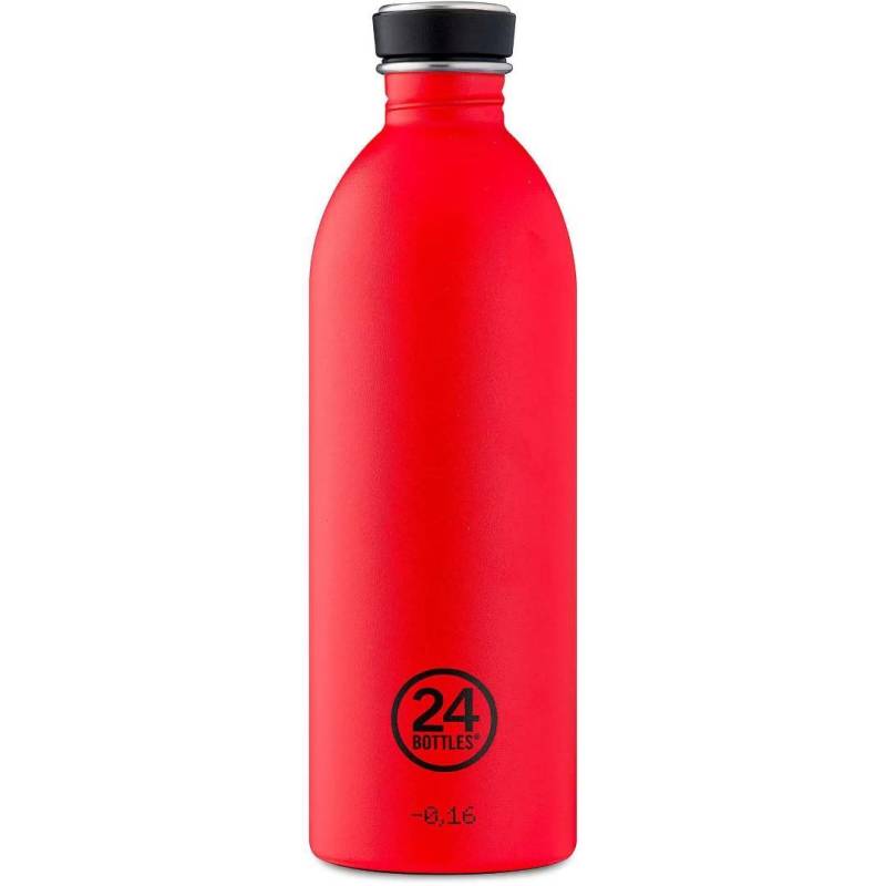 24 BOTTLES - Getränke- Essen-Behälter Urban Bottle 1000 Stone Hot Red Rot von 24 BOTTLES