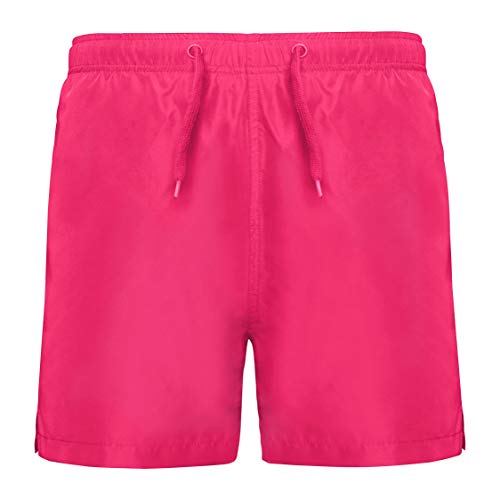 24 JOYAS Badehose für Kinder mit frischen Neonfarben, Innenslip, Seitentaschen, Gesäß und Kordelzug, K-42, Pink, K-42 16 Jahre von 24 JOYAS