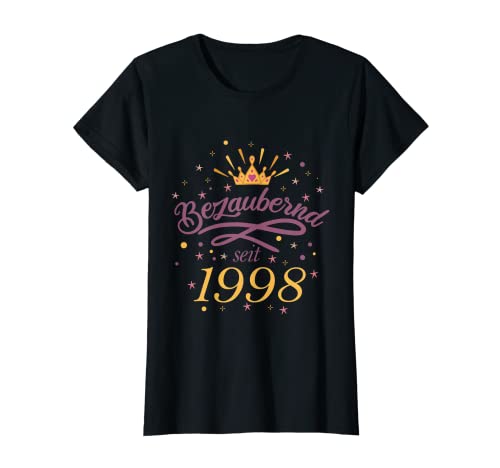 Damen 24. Geburtstag Geschenk Bezaubernd seit 1998 T-Shirt von 24 Jahre alt Geburtstag Geschenk Frauen 1998