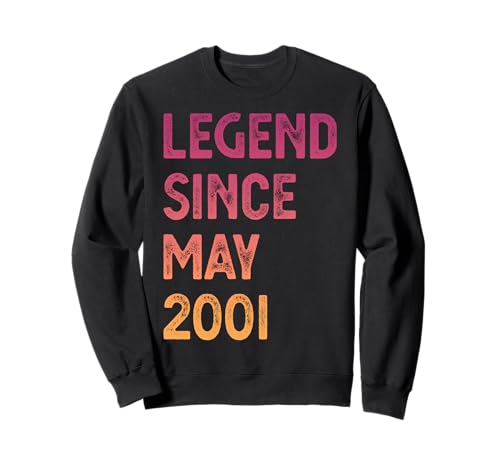 Legende seit Mai 2001 24. Geburtstag Herren Damen Sweatshirt Legende seit Mai 2001 24. Geburtstag Herren Damen Sweatshirt von 24 Years Old Legend Born May 2001