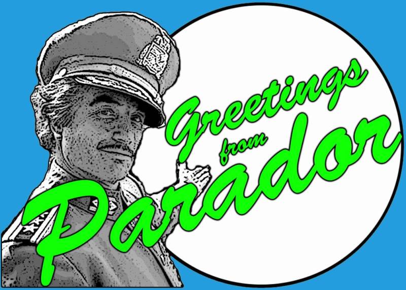 Moon Over Parador T-Shirt "Greetings" von 247Magnum