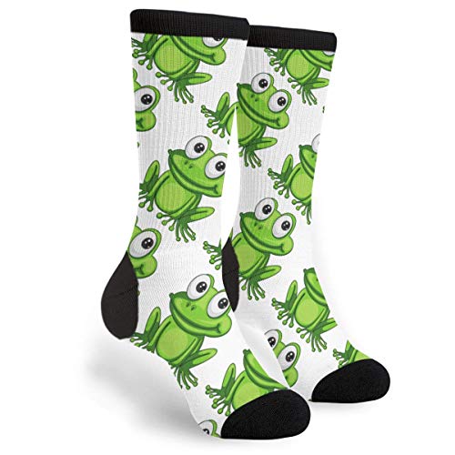 248 Damen Herren Laufsocken Cartoon-Frosch Wandersocken Antiblasen Tennissocken Atmungsaktiv Socken Für Fitness Outdoor Trekking, M von 248