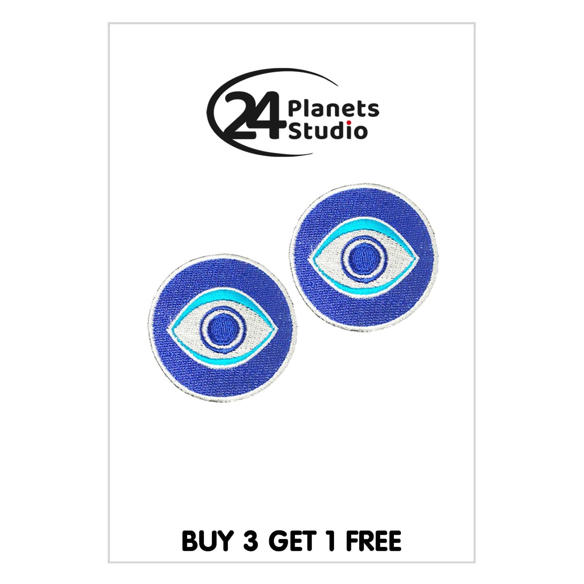 2 Mini Evil Eye Patches Aufbügeln Von 24Planetsstudio 2 Mini Evil Eye Patches Aufbügeln Von 24Planetsstudio von 24PlanetsStudio