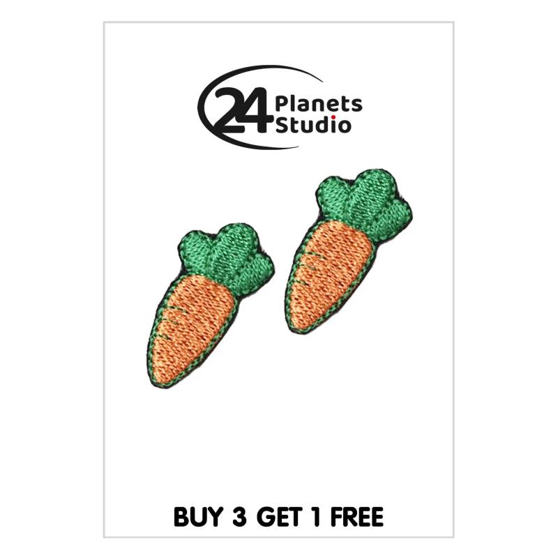 2 Mini Karotten Aufbügler Von 24Planetsstudio 2 Mini Karotten Aufbügler Von 24Planetsstudio von 24PlanetsStudio