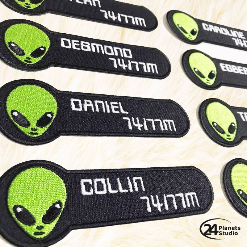 Alien "Your Name" Bügel Patch By 24Planetsstudio Personalisierte Patches Alien "Your Name" Bügel Patch By 24Planetsstudio Personalisierte Patches von 24PlanetsStudio
