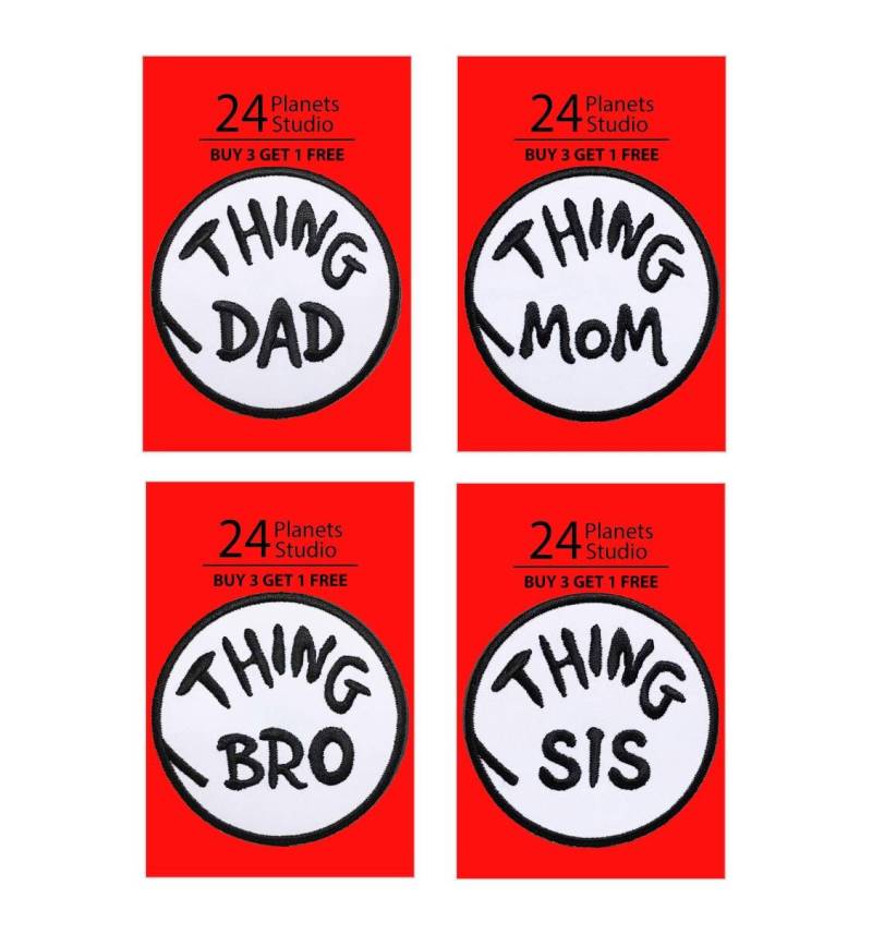 Bügelaufnäher - Thing Dad Mom By 24Planetsstudio | Größe 3, 1 Zoll 1 2 Bügelaufnäher - Thing Dad Mom By 24Planetsstudio | Größe 3, 1 Zoll 1 2 von 24PlanetsStudio