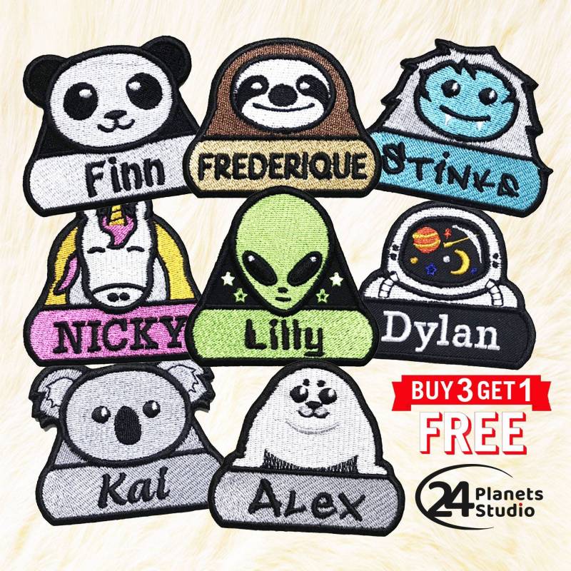 Dein Name - Personalisiertes Text Bügeln Auf Patches By 24Planetsstudio Custom Made Diy Aufnäher Personalisierte Geschenke Dein Name - Personalisiertes Text Bügeln Auf Patches By 24Planetsstudio Custom Made Diy Aufnäher Personalisierte Geschenke von 24PlanetsStudio