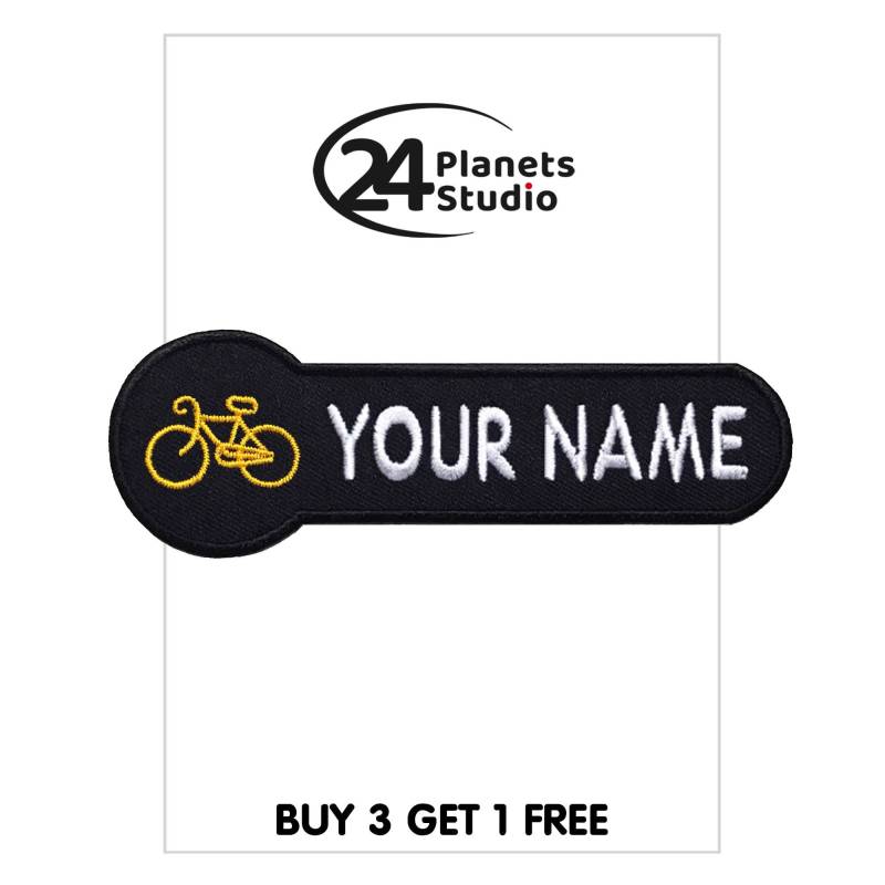 Fahrrad "Ihr Name" Aufnäher Aufbügeln Von 24Planetsstudio Personalisierte Patches Fahrrad "Ihr Name" Aufnäher Aufbügeln Von 24Planetsstudio Personalisierte Patches von 24PlanetsStudio