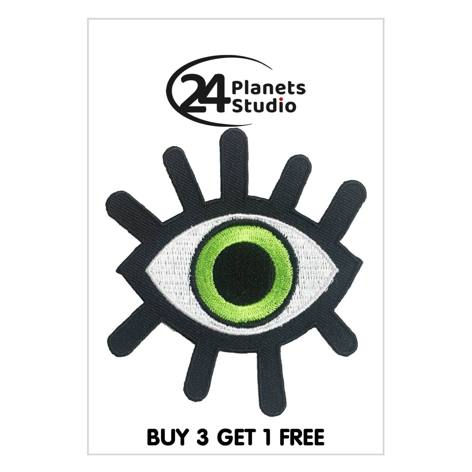 Green Lucky Evil Eye Aufnäher Von 24Planetsstudio Green Lucky Evil Eye Aufnäher Von 24Planetsstudio von 24PlanetsStudio