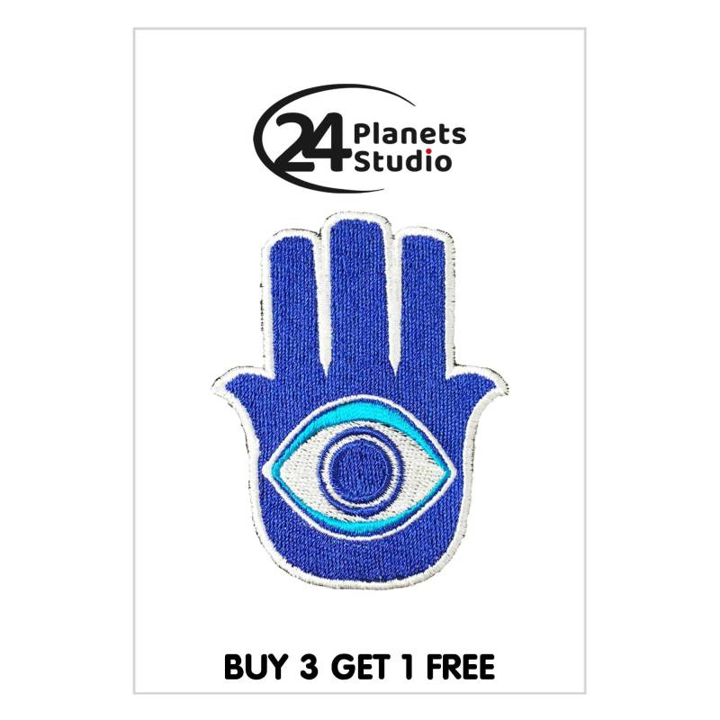 Hamsa Hand Aufnäher By 24Planetsstudio Hamsa Hand Aufnäher By 24Planetsstudio von 24PlanetsStudio