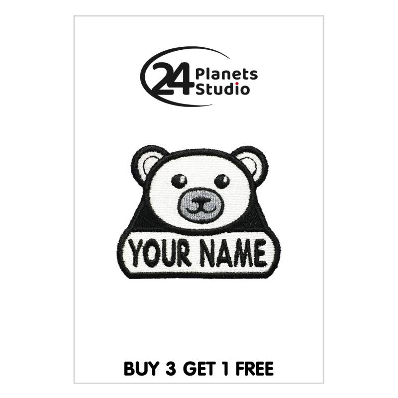 Kleiner Eisbär "Dein Name" Aufnäher Von 24Planetsstudio Kleiner Eisbär "Dein Name" Aufnäher Von 24Planetsstudio von 24PlanetsStudio