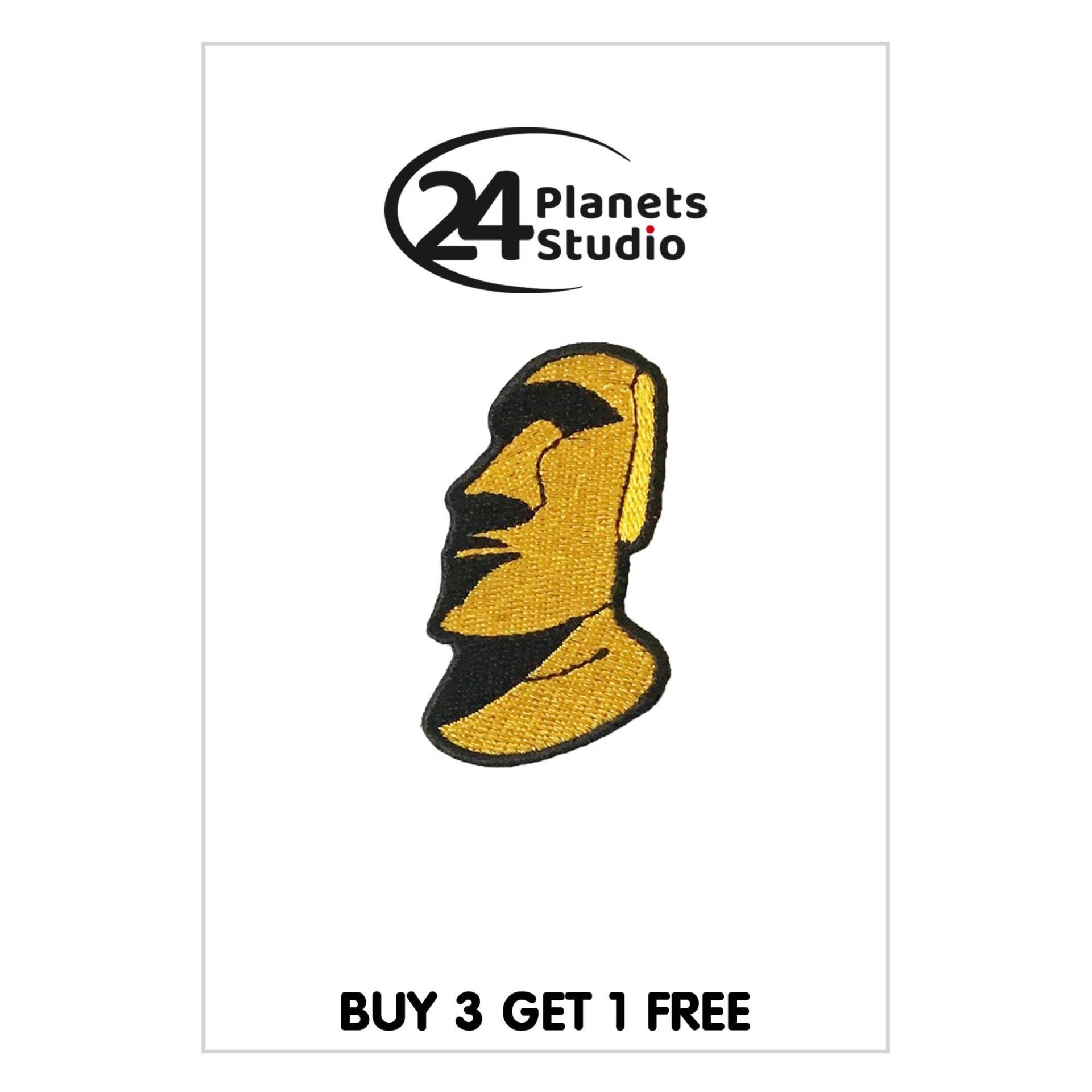Kleiner Goldener Moai Aufnäher Aufbügeln Von 24Planetsstudio Kleiner Goldener Moai Aufnäher Aufbügeln Von 24Planetsstudio von 24PlanetsStudio
