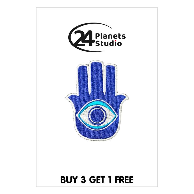 Kleiner Hamsa Hand Aufnäher Von 24Planetsstudio Kleiner Hamsa Hand Aufnäher Von 24Planetsstudio von 24PlanetsStudio