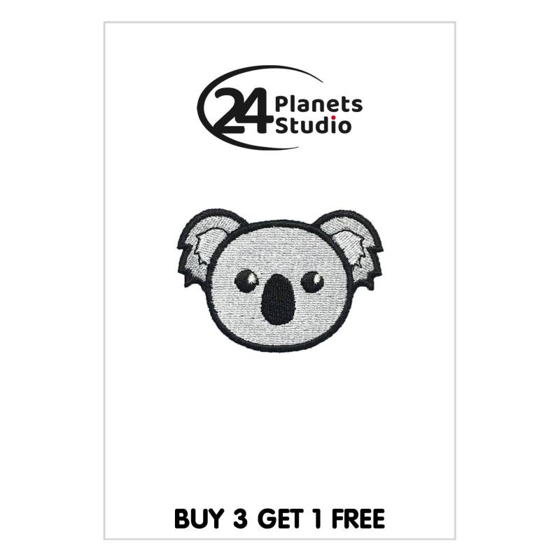 Kleiner Koala Gesicht Aufnäher Von 24Planetsstudio Kleiner Koala Gesicht Aufnäher Von 24Planetsstudio von 24PlanetsStudio