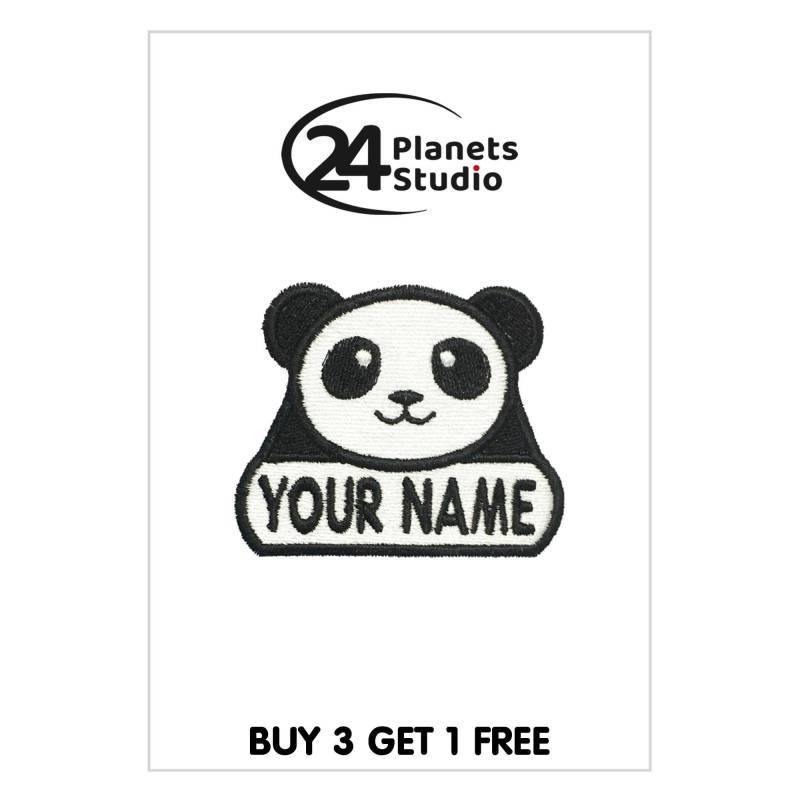 Kleiner Panda "Your Name" Aufnäher Von 24Planetsstudio von 24PlanetsStudio