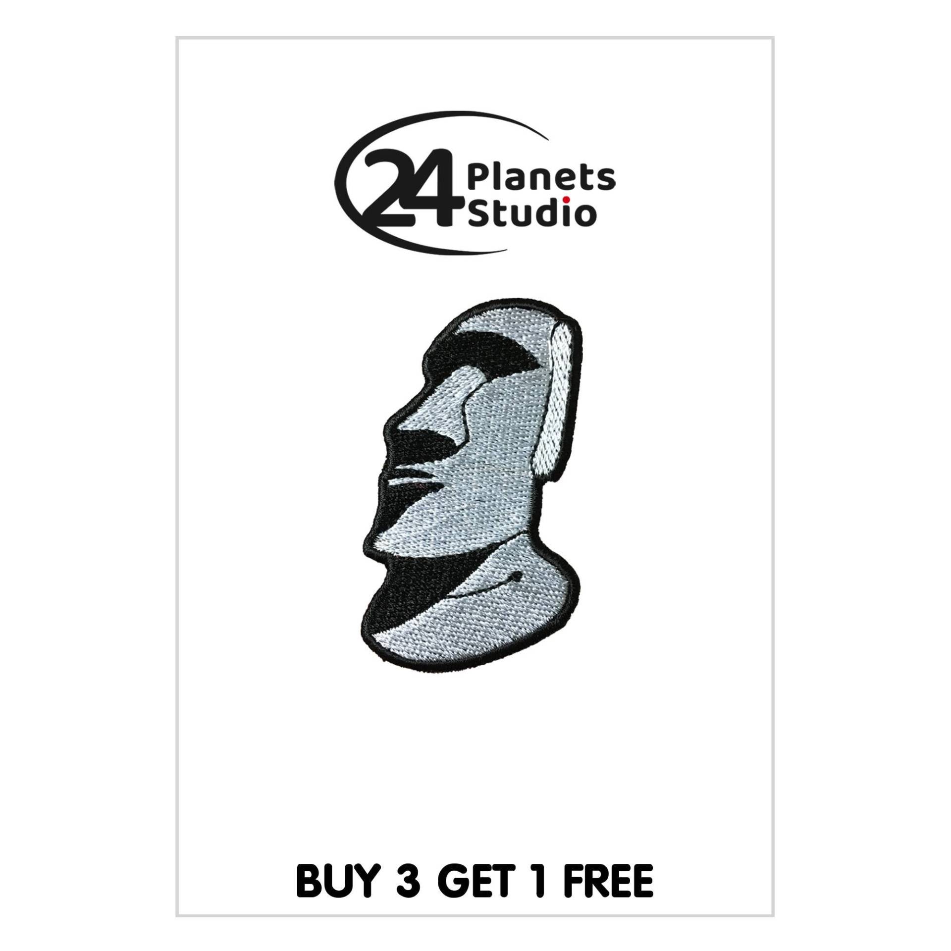 Kleiner Stein Moai Aufnäher Von 24Planetsstudio Kleiner Stein Moai Aufnäher Von 24Planetsstudio von 24PlanetsStudio
