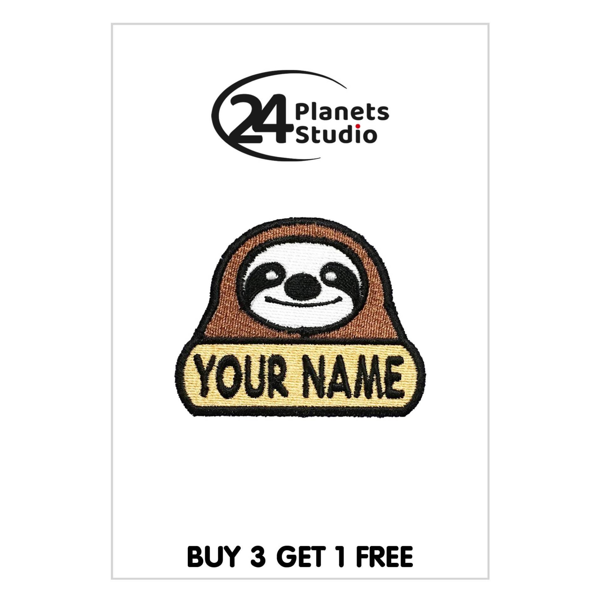 Kleines Faultier "Dein Name" Aufnäher Aufbügeln Von 24Planetsstudio Personalisiert Kleines Faultier "Dein Name" Aufnäher Aufbügeln Von 24Planetsstudio Personalisiert von 24PlanetsStudio