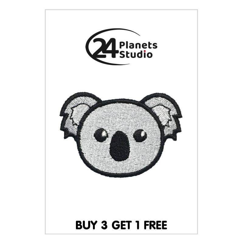 Koala Gesicht Aufnäher Von 24Planetsstudio Koala Gesicht Aufnäher Von 24Planetsstudio von 24PlanetsStudio