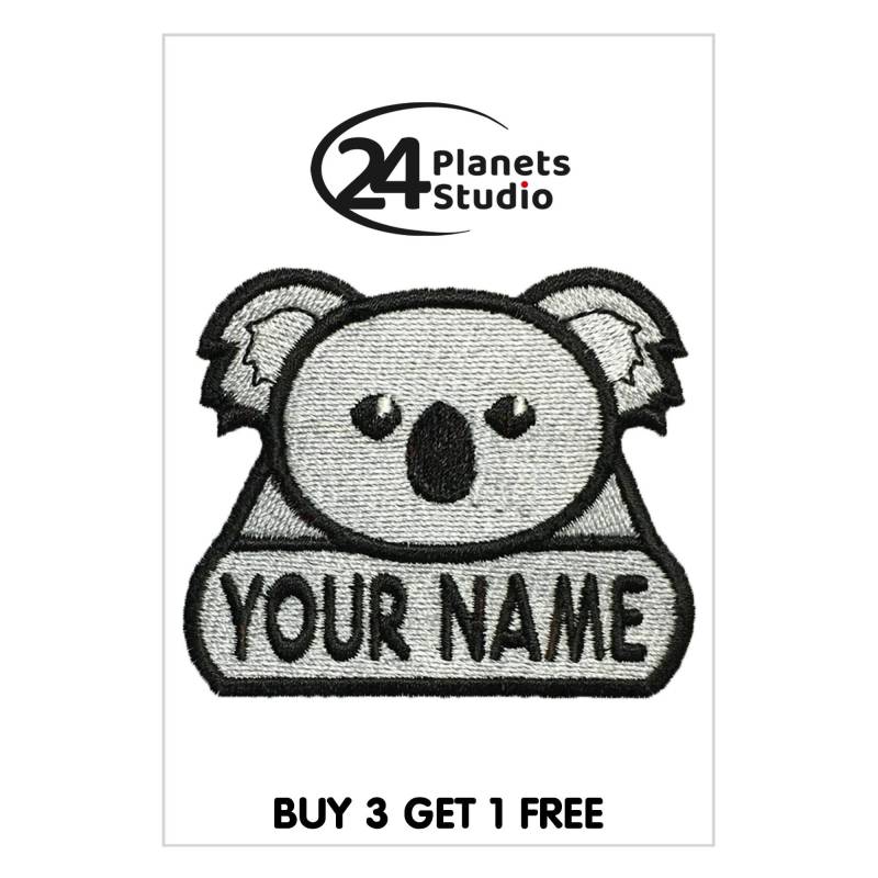 Koala Personalisierter Aufnäher Aufbügler Von 24Planetsstudio Deinen Text Nach Maß Diy Koala Personalisierter Aufnäher Aufbügler Von 24Planetsstudio Deinen Text Nach Maß Diy von 24PlanetsStudio