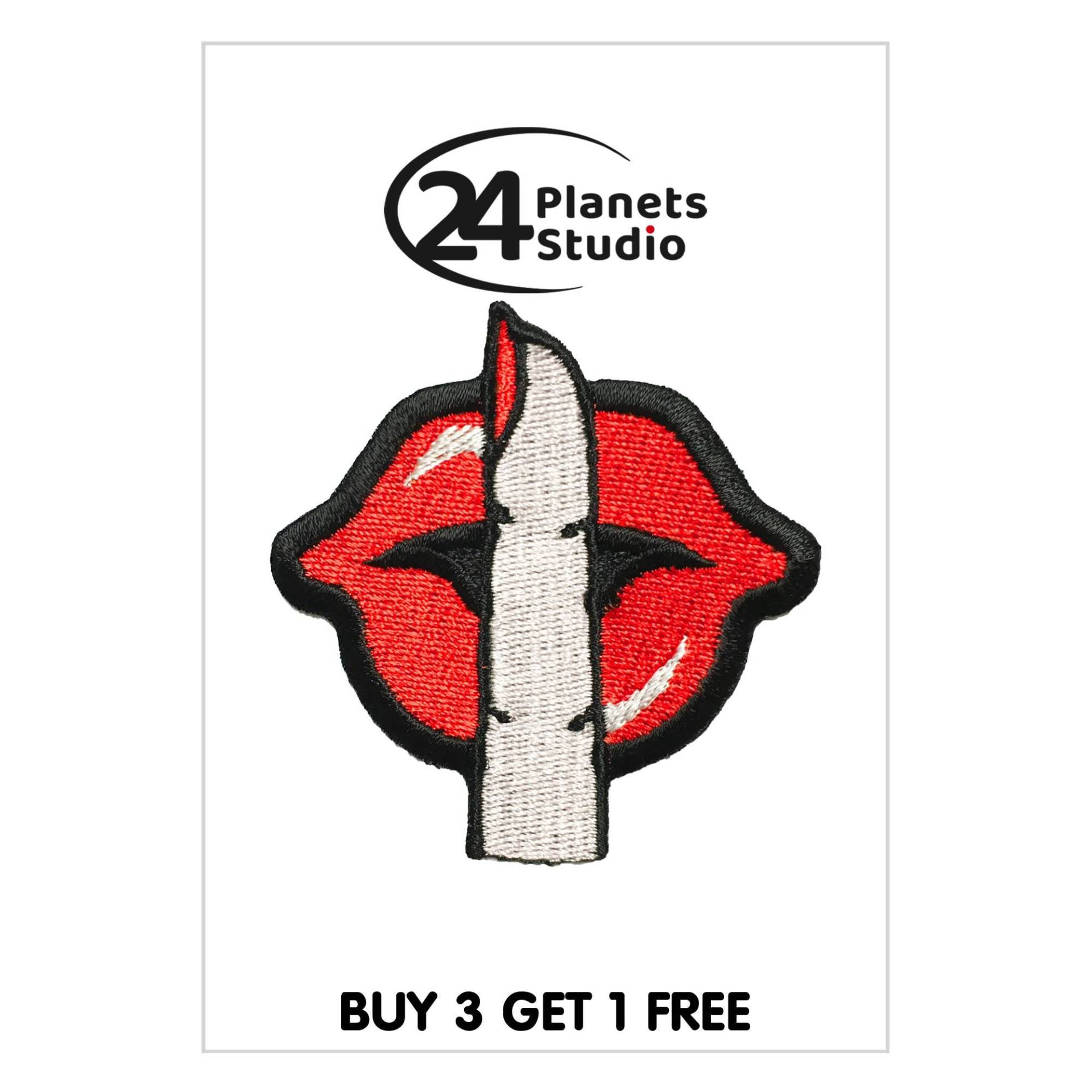Shhh#101 Red Lips Kiss On Patch Aufbügeln By 24Planetsstudio Shhh#101 Red Lips Kiss On Patch Aufbügeln By 24Planetsstudio von 24PlanetsStudio