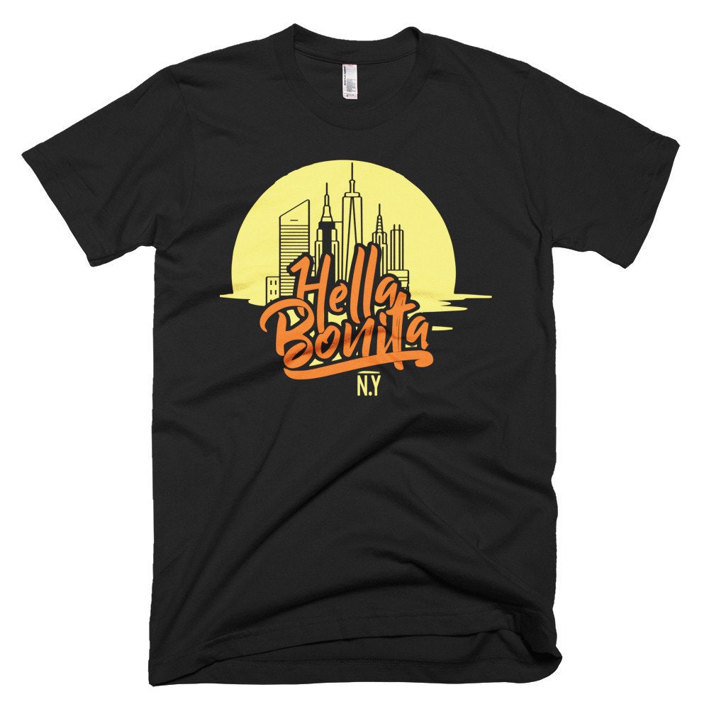 Hella Bonita New York Manhattan Lässige Workout Yoga Spaziergang Kurzarm T-Shirt Hella Bonita New York Manhattan Lässige Workout Yoga Spaziergang Kurzarm T-Shirt von 24Pose