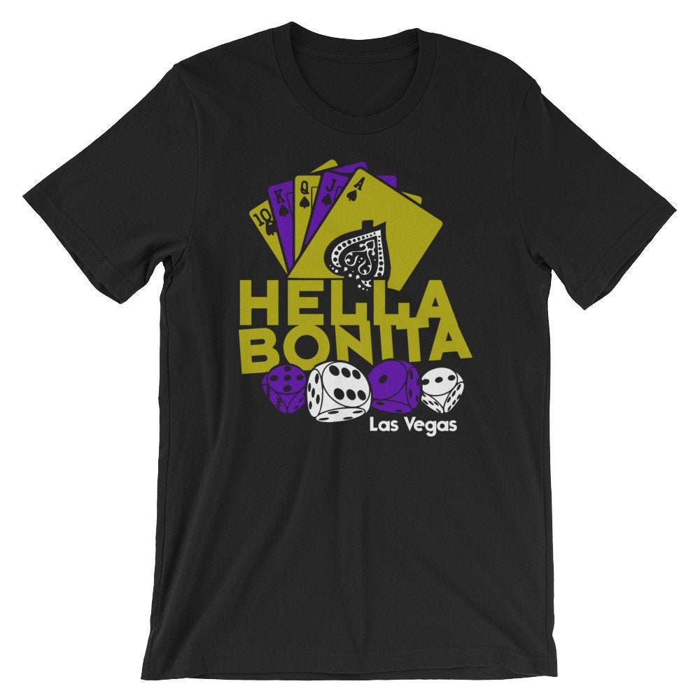 Las Vegas Shirt Hella Bonita Glück Glücksspiel Sin City-Kurzarm Unisex T-Shirt Las Vegas Shirt Hella Bonita Glück Glücksspiel Sin City-Kurzarm Unisex T-Shirt von 24Pose