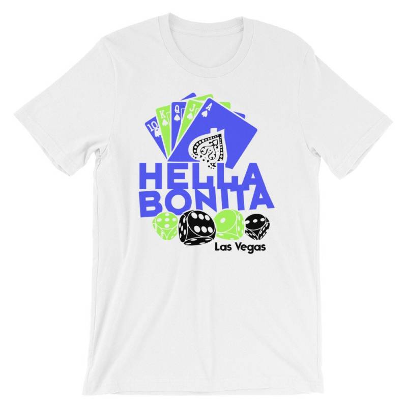 Las Vegas Shirt Hella Bonita Glück Glücksspiel Sin City-Kurzarm Unisex T-Shirt Las Vegas Shirt Hella Bonita Glück Glücksspiel Sin City-Kurzarm Unisex T-Shirt von 24Pose