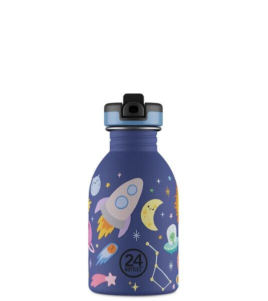 24bottles 0,25l Edelstahl Trinkflasche für Kids mit Sportverschluss von 24bottles