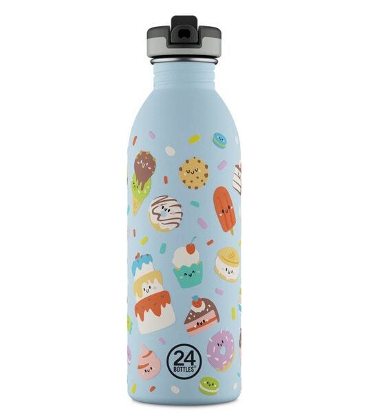 24bottles 0,5l Kids Edelstahl Trinkflasche mit Sportverschluss von 24bottles