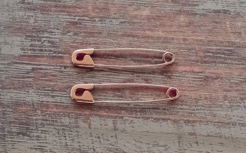 Handgemachte Sicherheitsnadel Ohrringe Aus Sterlingsilber 925 von 24jewels