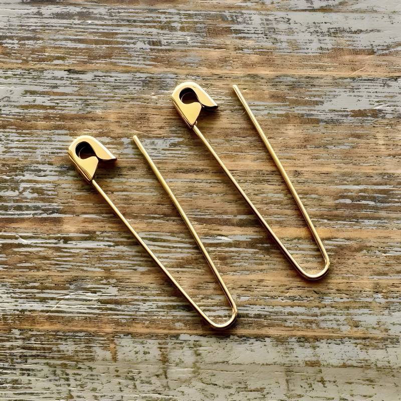 Sicherheitsnadel Sterling Silber Punk Piercing Creolen Minimalist Millennial Schmuck 1.5 Zoll Sicherheitsnadel Sterling Silber Punk Piercing Creolen Minimalist Millennial Schmuck 1.5 Zoll von 24jewels