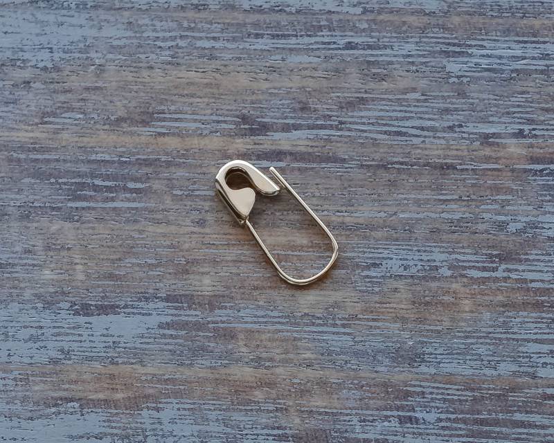 Sterling Silber Sicherheitsnadel Ohrring Mini Punk Stil | 5/8 Inch von 24jewels