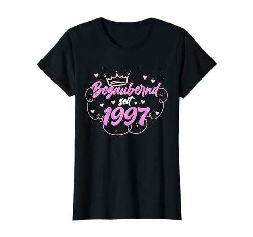 Bezaubernd seit 1997 Geschenk Frauen 25 Geburtstag T-Shirt von 25 Jahre alt Geburtstag Geschenk Frauen 1997